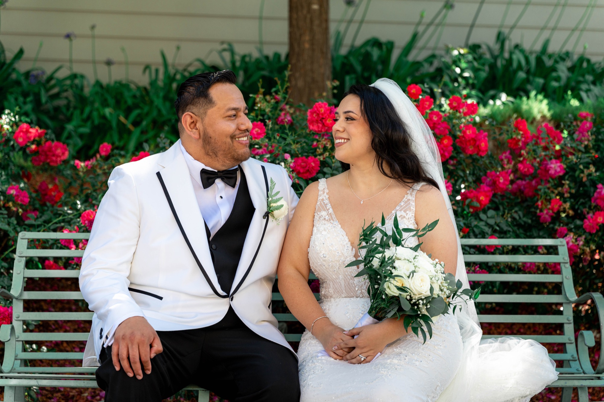 St. Vincent de Paul Church & Robledo Barn wedding photo